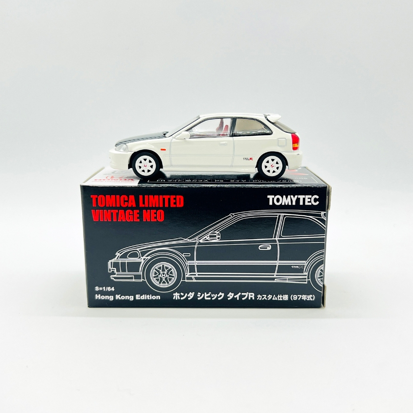 【現貨】TOMYTEC TOMICA TLV Honda Civic Type R EK9 香港限定版 白色 掉漆瑕疵