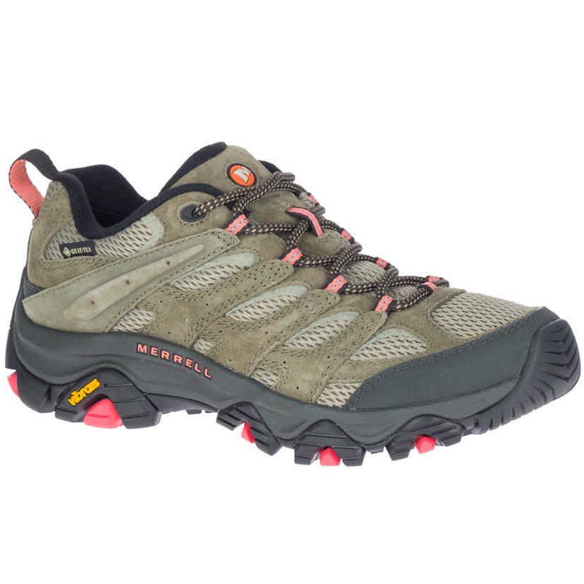 [阿爾卑斯戶外] MERRELL MOAB 3  女 寬楦 GORE-TEX 多功能健行鞋 橄欖綠  J036322W