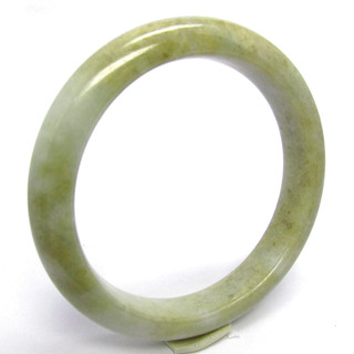 【小樂珠寶】翡翠手鐲玉鐲滿圈色黃翡天然A貨(手圍18.7號 內徑59mm V605)
