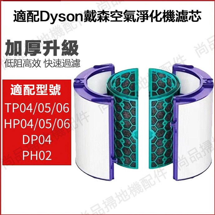 適用  Dyson戴森空氣清淨機濾網 TP04 DP04 HP04 /05/06活性炭複合型過濾網濾芯
