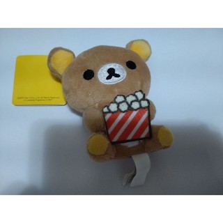 【現貨】拉拉熊 Rilakkuma 坐姿爆米花款 3吋 鑰匙圈 吊飾 正版