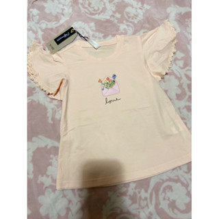 <全新香水娜娜>蝴蝶袖女童上衣110cm
