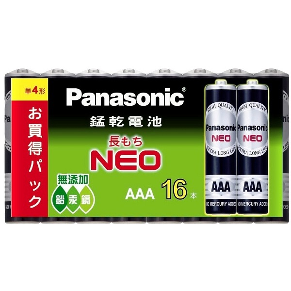 【Panasonic 國際牌】錳乾電池 4號(16入)