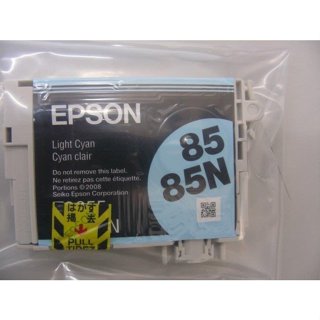 裸裝EPSON 85N T0855 T0855N 原廠 淡藍色墨水匣 適用:EPSON PHOTO 1390