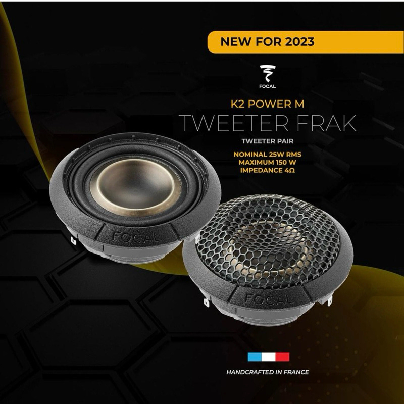 《預購/原廠防偽》Focal FRAK TWEETER K2 Power M 2023最新升級款 focal高音喇叭