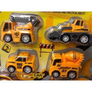 樂彩森林-四入慣性工程車、警車、消防車