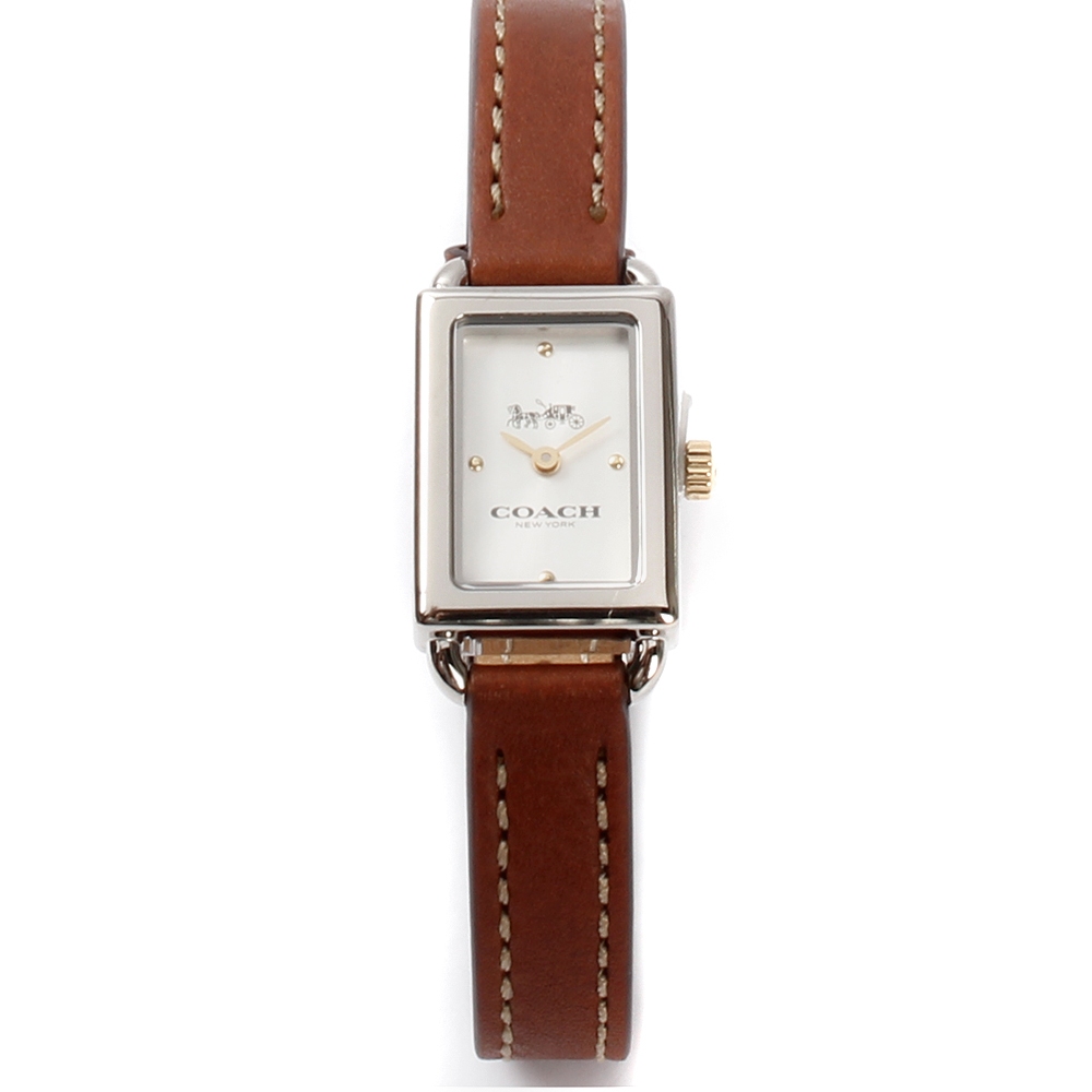 COACH Liz皮革不鏽鋼時尚女錶C3620(24mm)(棕色)193810