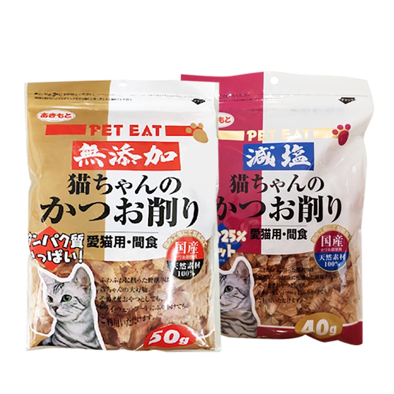 【元氣王】DHA　無添加鰹魚片50g／減鹽經魚薄片40g