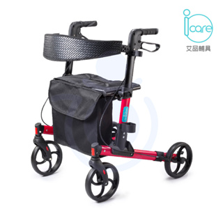 【免運】Icare 艾品 帶輪助行器 IC-408 可收合 輕量型 鋁合金 助步車 助行椅 助推車 和樂輔具