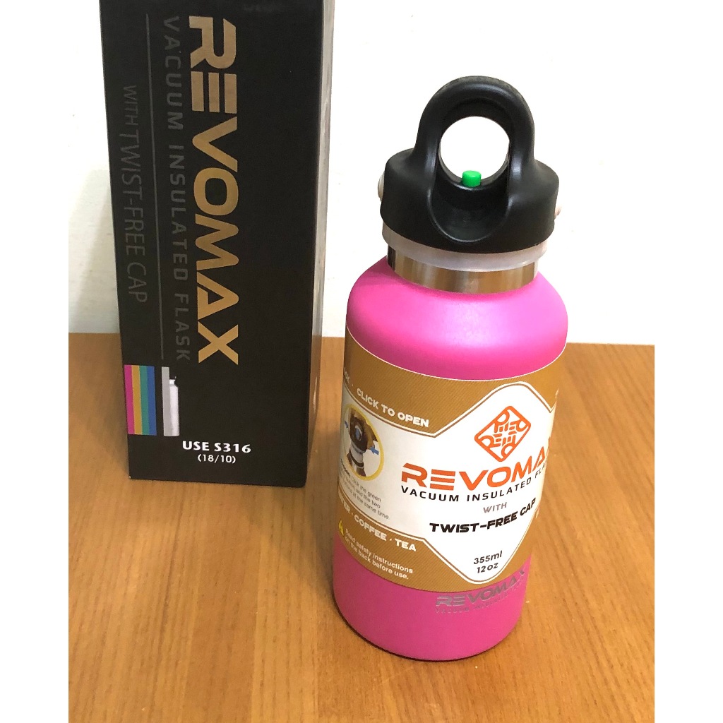 美國銳弗 Revomax 316不鏽鋼秒開瓶 355ML 保溫/保冰 原價1980元