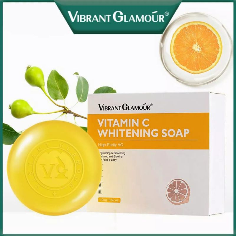 Vibrant Glamour Vitamin C Whitening Soap Facial Cleanser