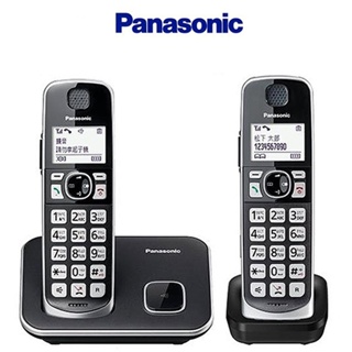 Panasonic 國際牌 中文顯示大音量大字鍵 DECT 雙子機數位無線電話 KX-TGE612TW