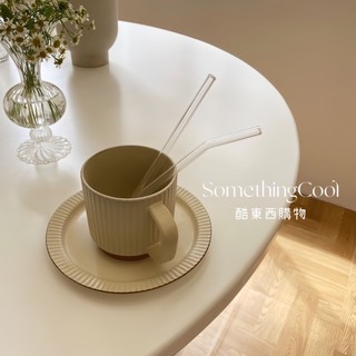 S•COOL♡台灣現貨♡透明吸管 玻璃吸管 吸管清潔 吸管刷 直吸管 彎吸管