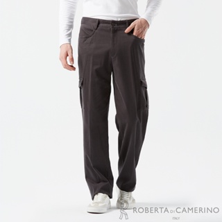 【ROBERTA 諾貝達】男裝 鐵灰色平口休閒褲-實用多口袋-台灣製 RRE65A-97