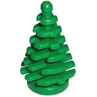【台中翔智積木】LEGO 樂高 2435 6268823 綠色 小杉樹 聖誕樹 小樹 小樹木 杉樹