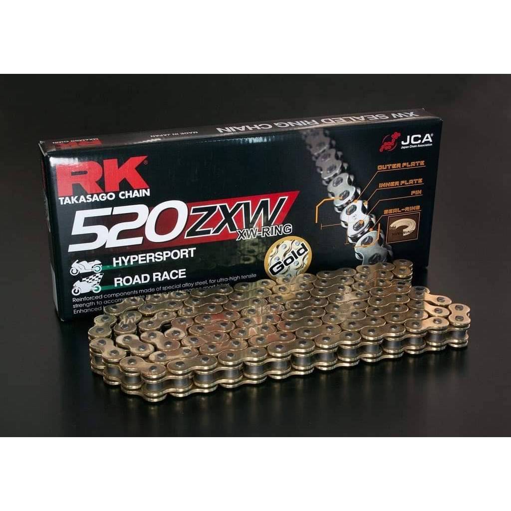 ［RK鏈條製品］ RK GB520ZXW 黃金油封鏈條 R3 NINJA400 CB300R CB350 MT03 頂級