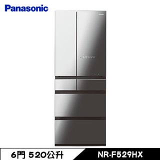 Panasonic 國際 NR-F529HX-X1 冰箱 6門 520L 鑽石黑 變頻 玻璃 日本原裝