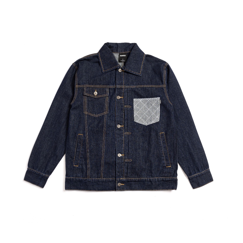 PHANTACI HALF DENIM JACKET 不對稱牛仔外套