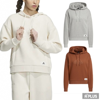 ADIDAS 女 LOUNGE HOODY 連帽上衣 單穿 疊搭 - IP0754 IP0755 IP0756