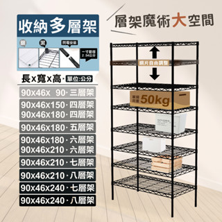 【現貨免運】鐵架90X46多層架 耐用防鏽 收納架 置物架 鐵力士架 層架 貨架 波浪架 花架 書架 鞋架｜臺灣製