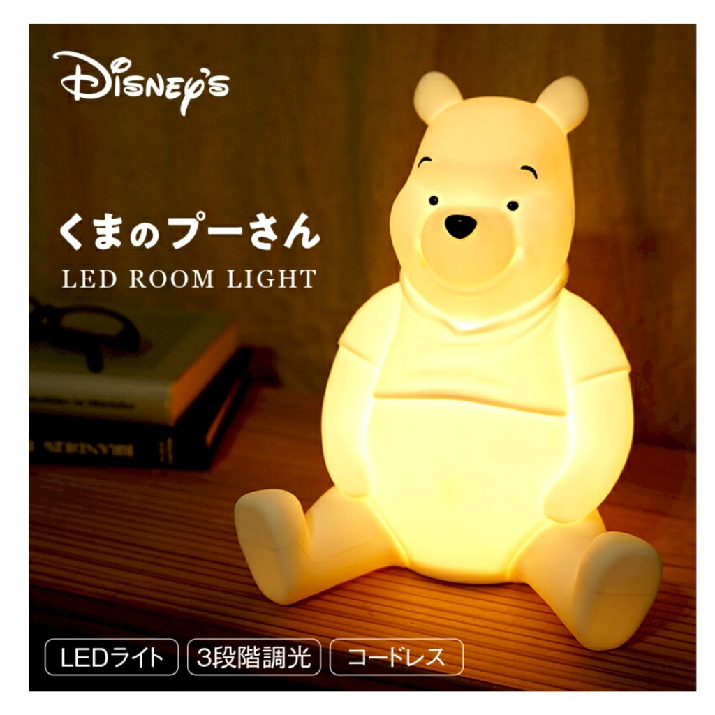 (獨家販售)日本迪士尼設計100週年全球限量正版小熊維尼小夜燈(正版)