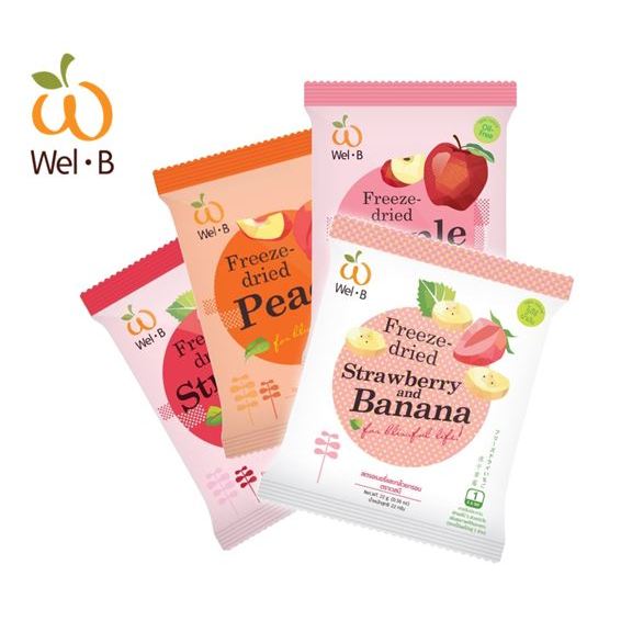 泰國 Wel.B 天然冷凍乾燥水果乾 果乾 鮮果餅乾 香蕉 草莓 水果脆片 副食品《愛寶貝》