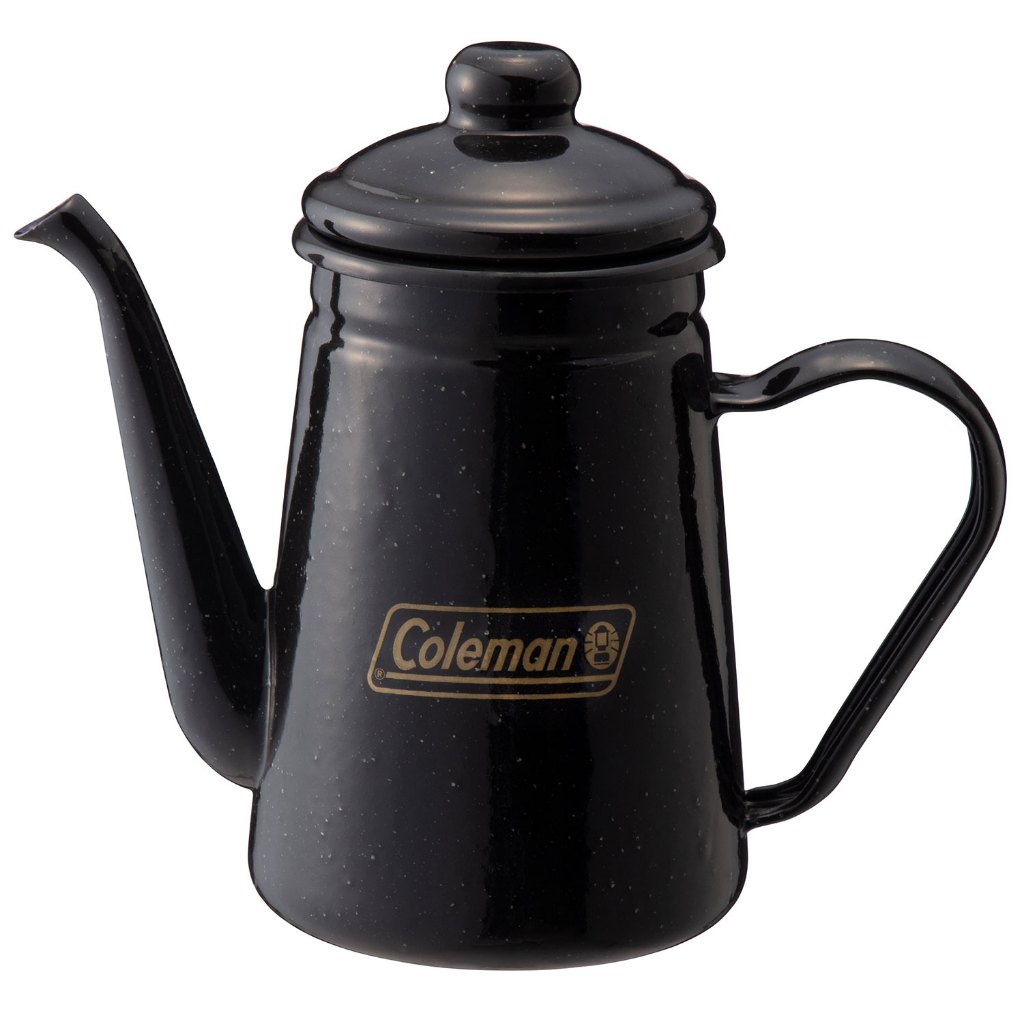 日本直送 限定品Coleman 咖啡壺 琺瑯黑