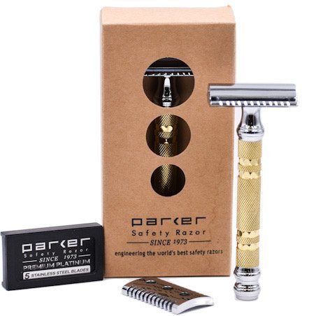 美國 Parker 69CR 雙刀襯 開放式/封閉式 傳統安全刮鬍刀