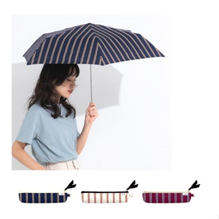 現貨~ W.P.C. 條紋 抗UV 90% 晴雨傘 折疊傘 雨傘 wpc 傘 藍色