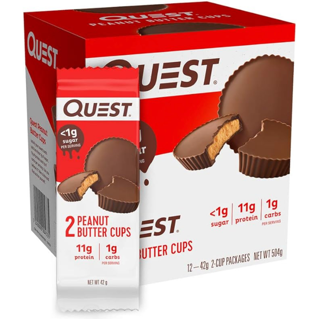 【現貨】【融化特價】極低碳 Quest Nutrition 巧克力花生杯 大顆裝 一包兩顆 無糖 單包裝 整包淨碳1g