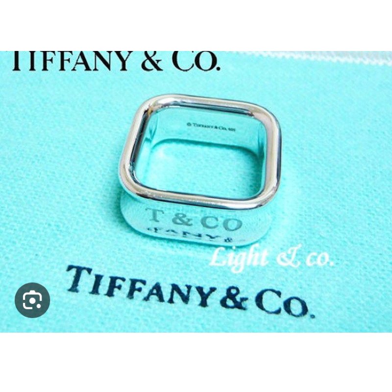 （二手）TIFFANY&amp;Co. 1837 CUSHION 方形戒指，保證正品