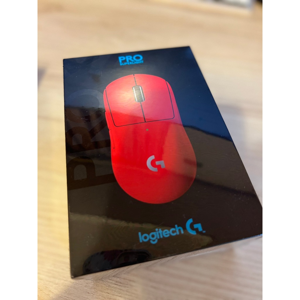 (全新未拆)Logitech 羅技 G Pro X Superlight 無線電競滑鼠(紅) 輕量化