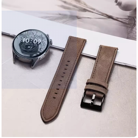 小米手錶錶带新款智能手表watch S2荔枝纹替换带真皮质小米S1 Pro/皮質