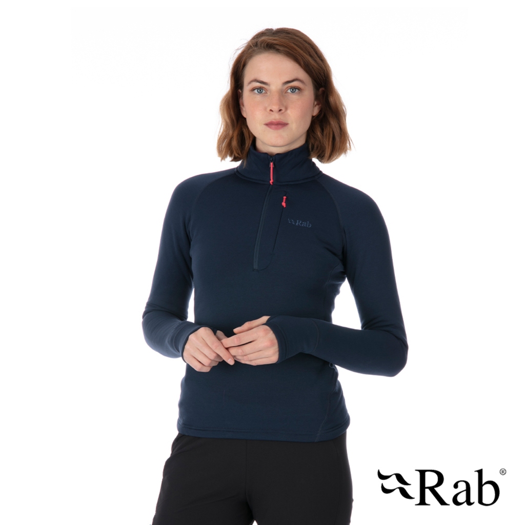 Rab|英國|Power Stretch Pro Pull-On女彈性保暖中層衣/冬季保暖/內層保暖 QFE-63