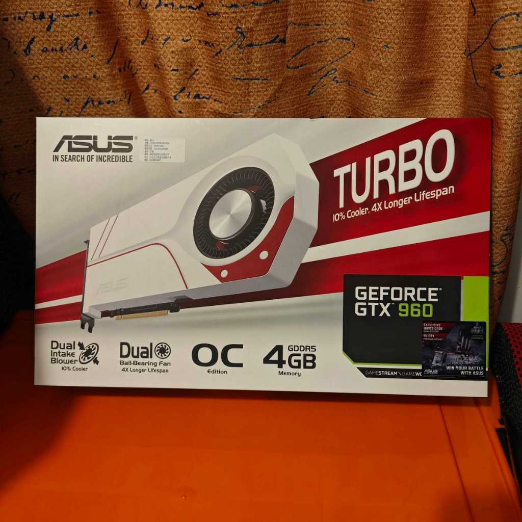 ASUS GTX960 TURBO 4GB-DDR5 鼓風扇 單6pin