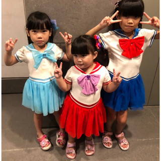 美少女戰士💙月野兔💙月光仙子水手服紗裙洋裝90cm