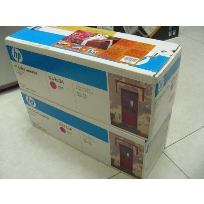 庫存品HP Q3963A 122A 原廠洋紅色碳粉匣 適用HP 2550/2820/2840