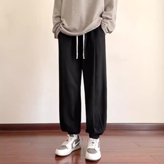 男生休閒束腳褲 鬆緊帶 束腳褲 縮口褲 休閒長褲男生 男生休閒褲 透氣長褲 男生鬆緊褲 男生長褲