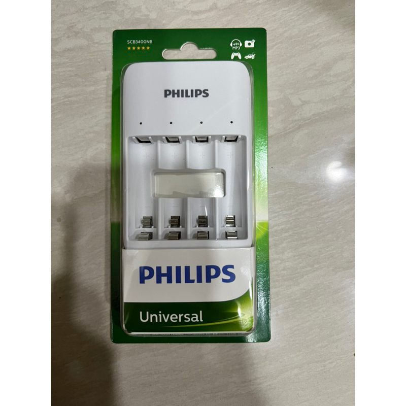 （全新） PHILIPS 飛利浦 3號 4號電池充電器 USB鎳氫電池4槽充電器 鎳氫電池 充電電池