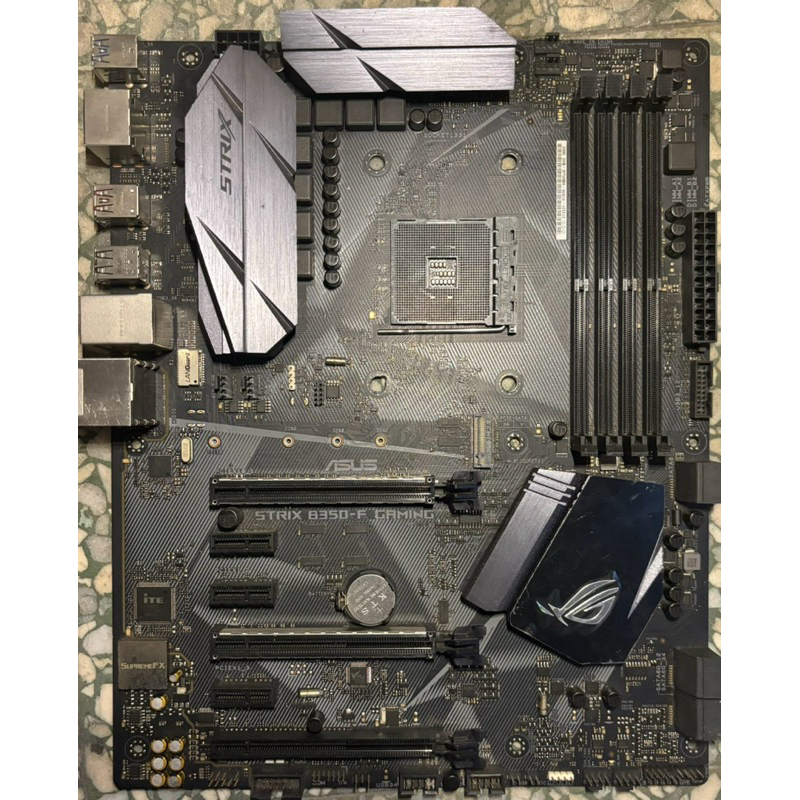 （免運）華碩高階主機板ROG STRIX B350-F GAMING、支援AMD RYZEN AM4腳位CPU