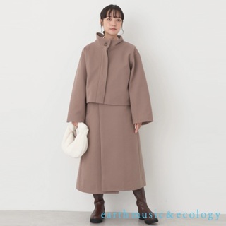 earth music&ecology 【set item】中短版立領外套+無袖長版v領外套(1n34l0z0100)