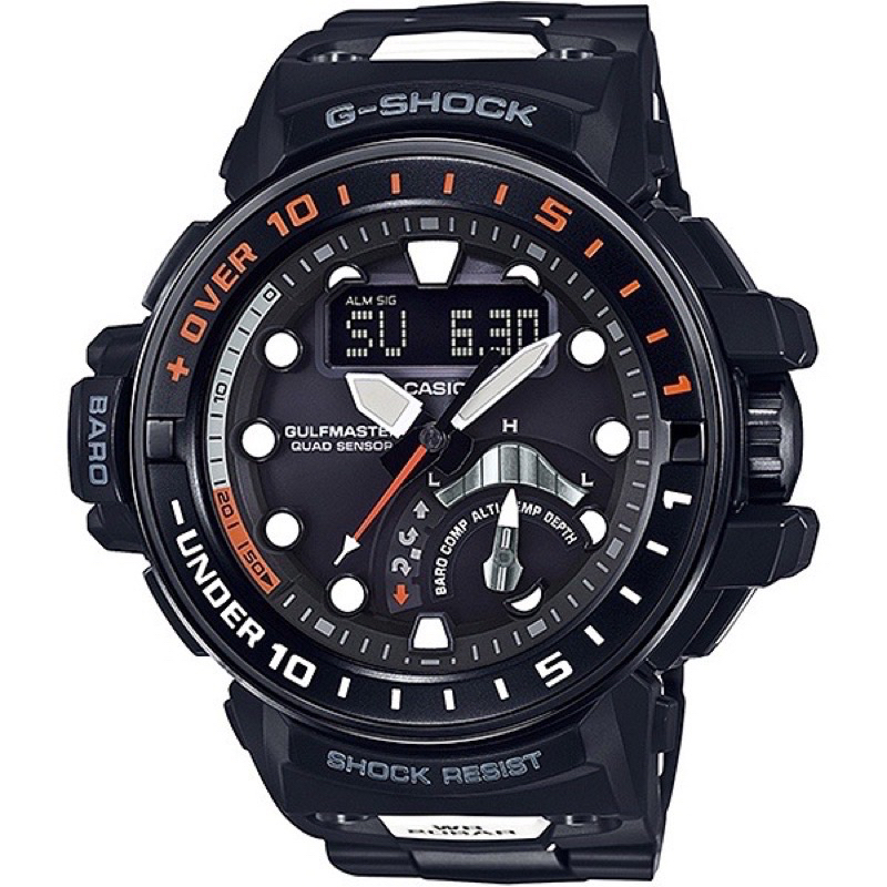 G-SHOCK 航海資訊強悍進階版電波雙顯錶  GWN-Q1000MC-1A