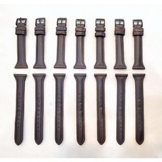 福利品真皮錶帶~22mm 深咖啡色 小蠻腰~皮革錶帶│小牛皮真皮錶帶「國王時計全年折扣店」
