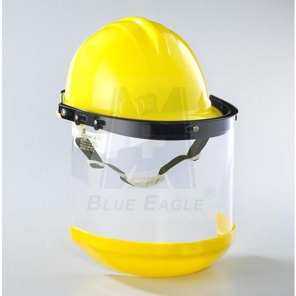 藍鷹牌工程帽+FC73安全面罩+C3下巴蓋 防塵 防液體噴濺 防輕衝擊 安全帽面罩組 1組