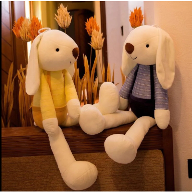 【優品】 可愛韓國垂耳兔公仔毛絨  玩具小兔子玩偶抱枕布娃娃