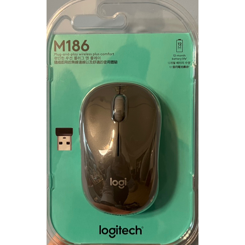 羅技 Logitech M186無線滑鼠