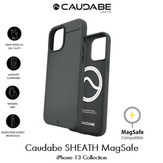 Caudabe SHEATH MagSafe IPHONE 13mini/13/13Pro 防摔磁吸保護殼 原色灰
