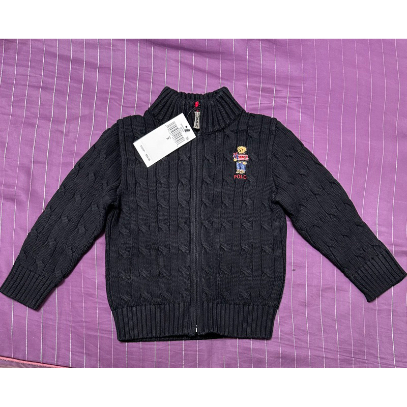 Polo ralph lauren 男童禮物熊熊針織外套 新款