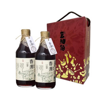 宅配免運（新上架特價，下單折價10元，6瓶組）豆油伯驛客春源醬油豐收禮盒組