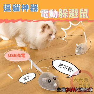 自動逗貓老鼠 有發票 USB充電 智能電動老鼠 自動躲避鼠 逗貓玩具 老鼠貓玩具 電動老鼠 貓玩具 遙控老鼠 自嗨逗貓棒